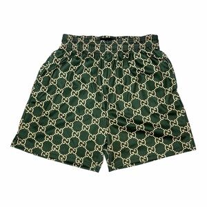 Asylum Gucci Monogram Patterned Men's Shorts